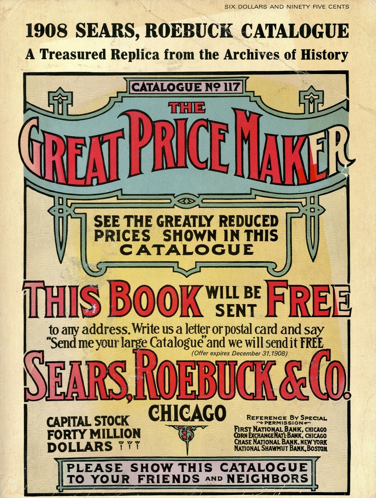 1908 Sears Roebuck Catalogue Reprint / 1,184 Pages / Book