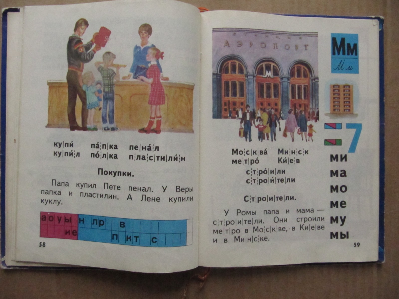 Vintage USSR Books . 1986 USSR Bukvar ABC-book Russian.