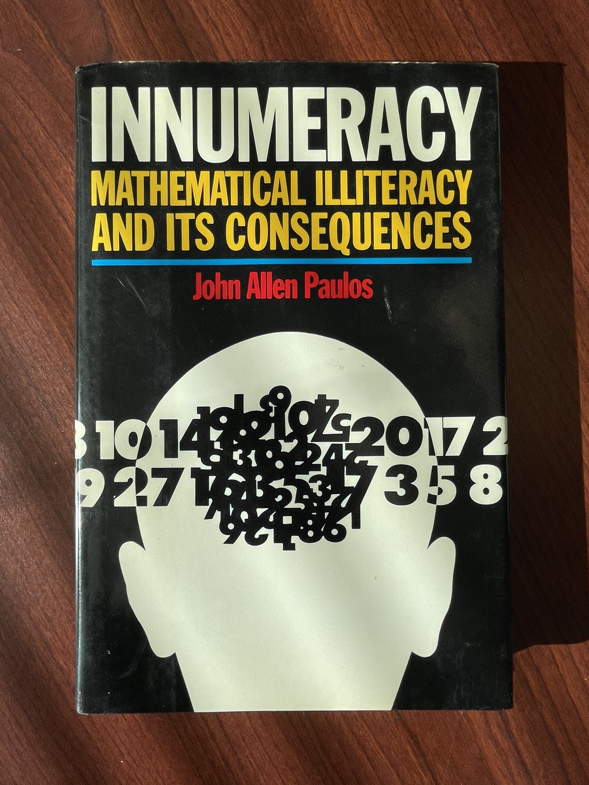 Innumeracy John Allen Paulos HC DJ 1988 First Edition Excellent Condition