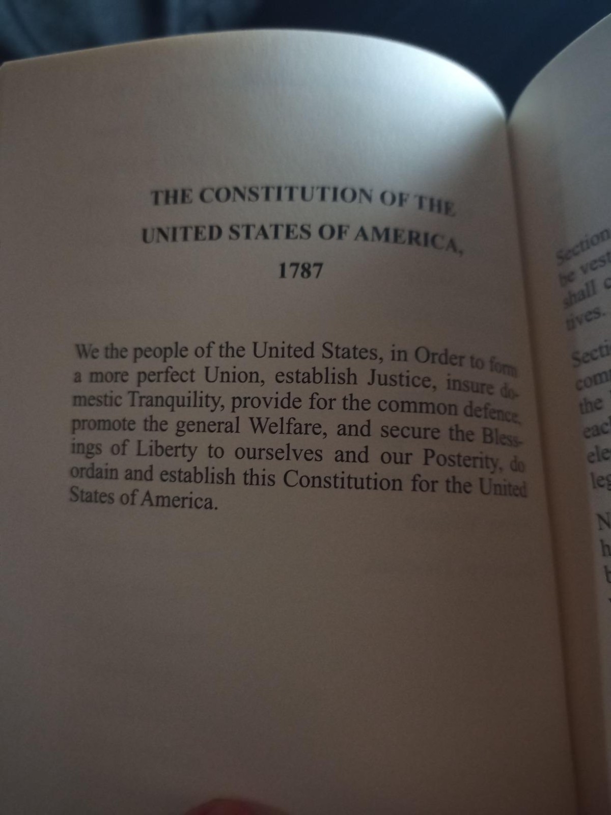 The Constitution of the USA Declaration of Independence and Bill of Rights NEW