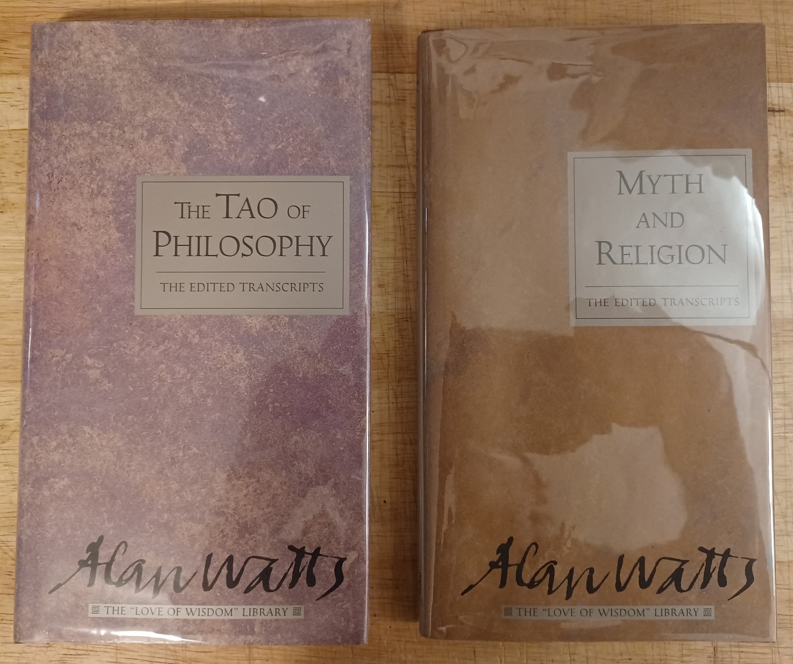 Alan Watts: The Edited Transcripts Series. Six 1st Print Hardcovers. Sharp