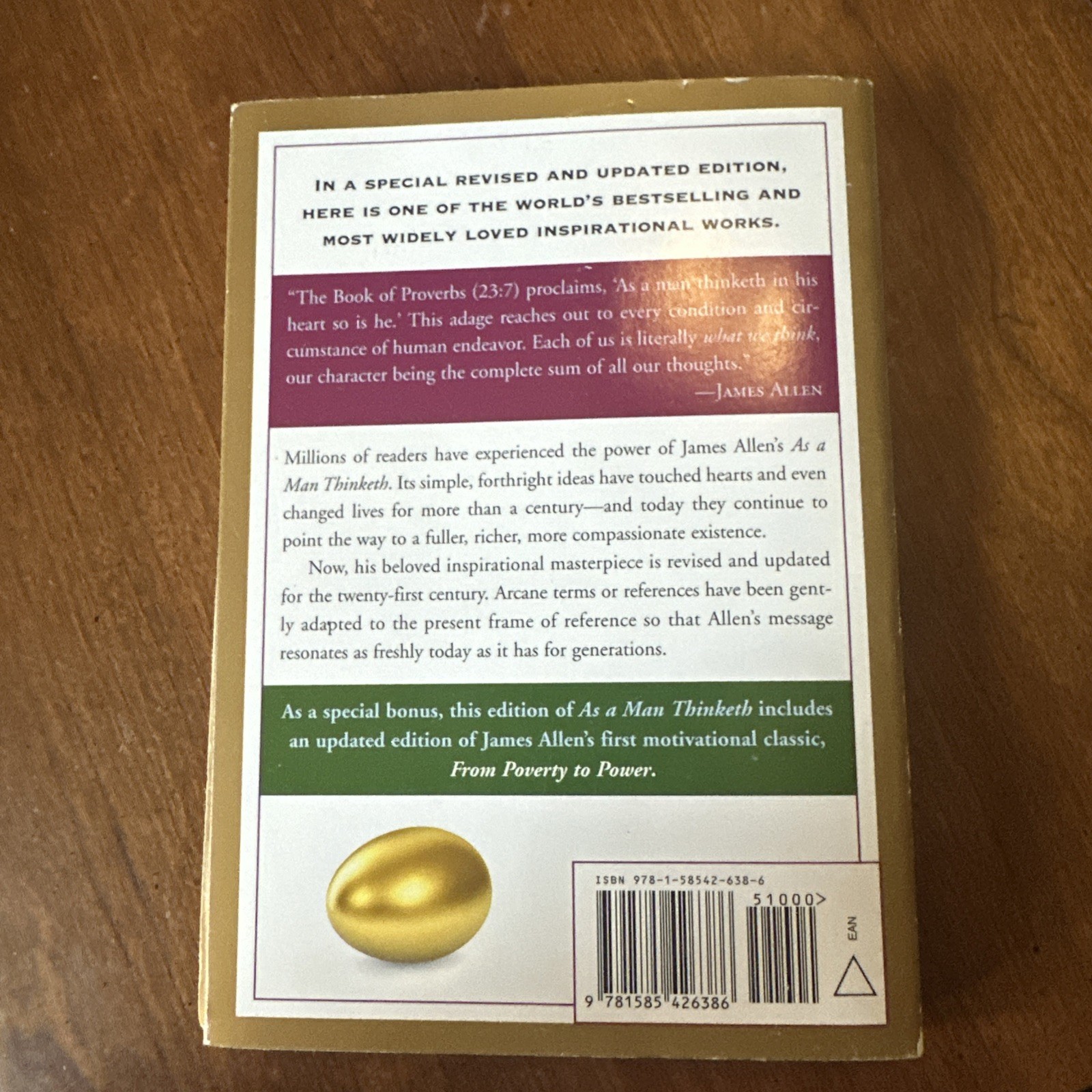 As A Man Thinketh James Allen Pb Book Inspirational Classic