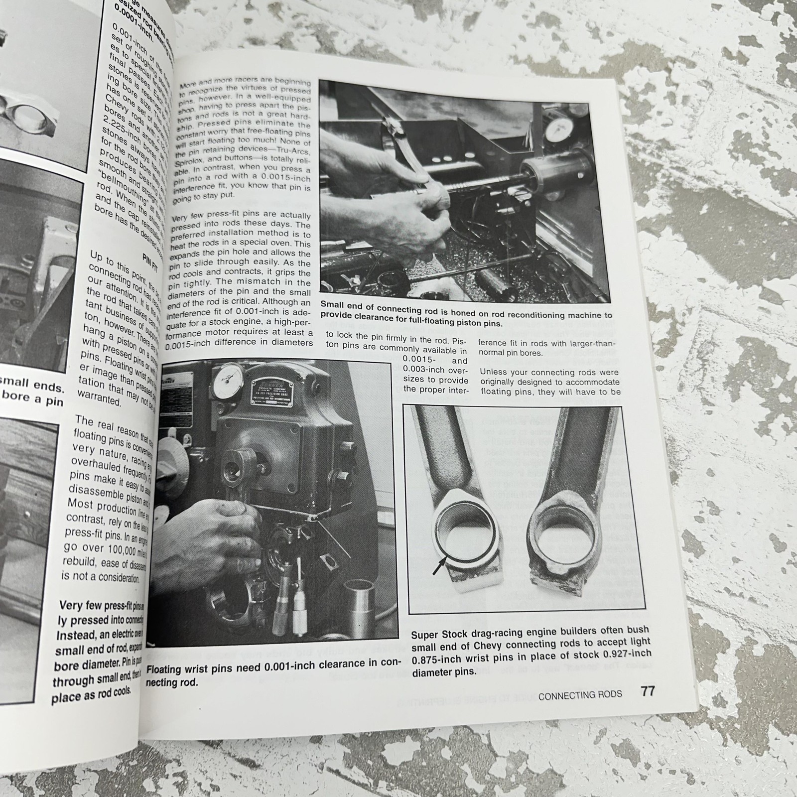 Vintage Step-By-Step Engine Blueprinting Rick Voegelin CarTech White PB 1997
