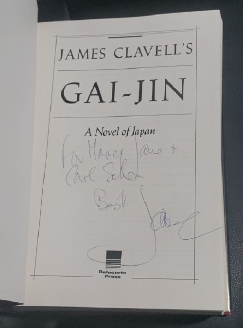 Signed James Clavell Gai-jin Delacorte Press Hardcover Near Fine / Very Good
