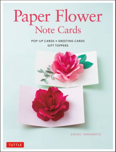 Paper Flower Note Cards: Pop-up Cards Greeting Cards – VERY GOOD