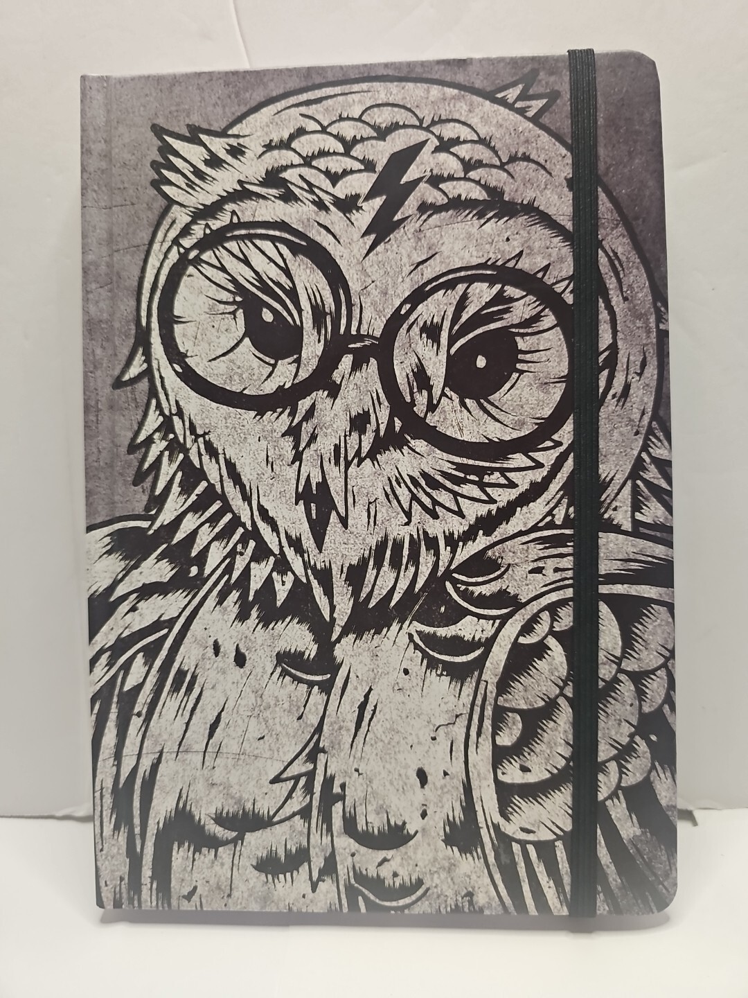 Journal 240 Page Blank Writing Pages Gray Owl With Eyeglasses 5.5″ Wide 8.5″ Tal