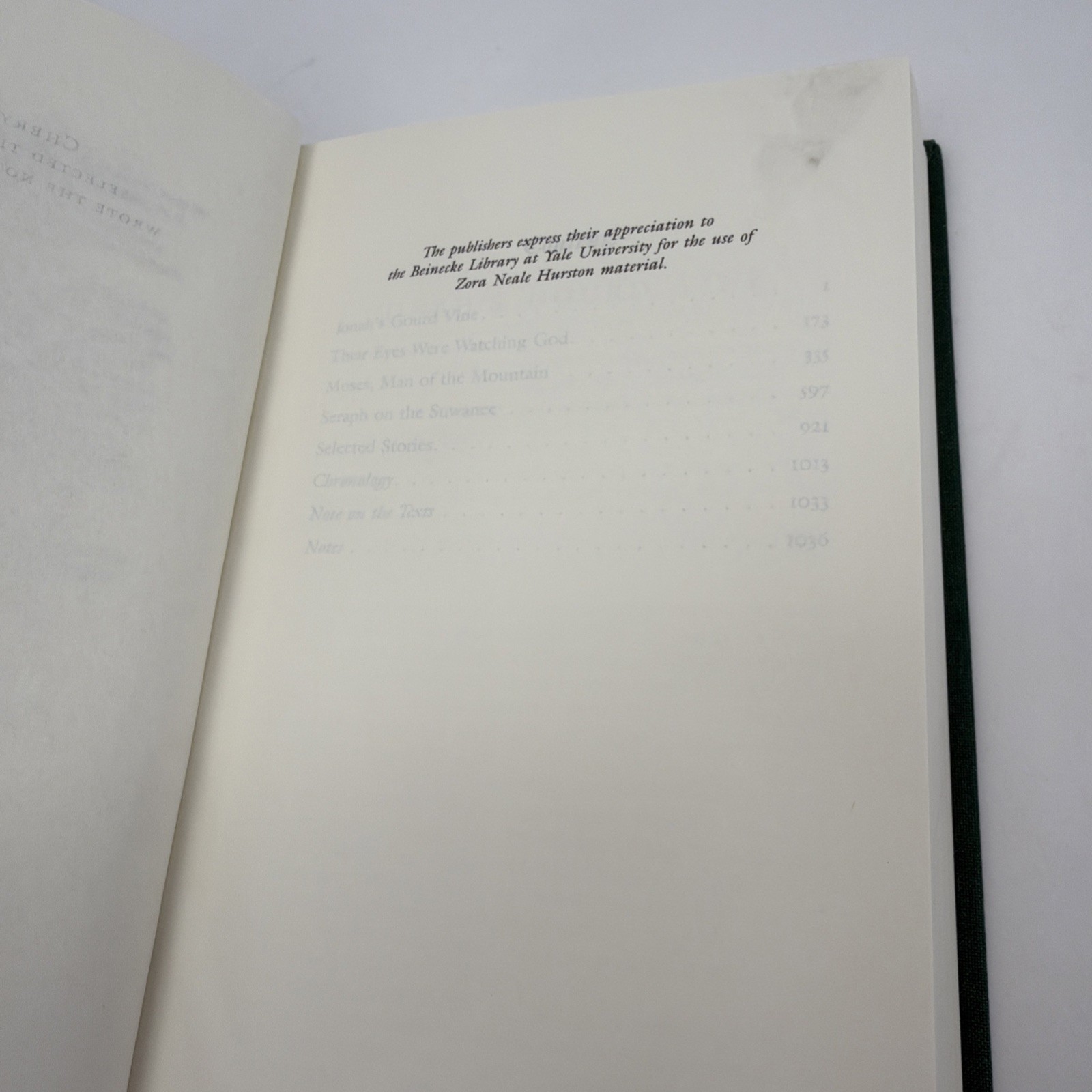ZORA NEALE HURSTON Novels & Stories Library of America 1995 Third Cloth Slipcase