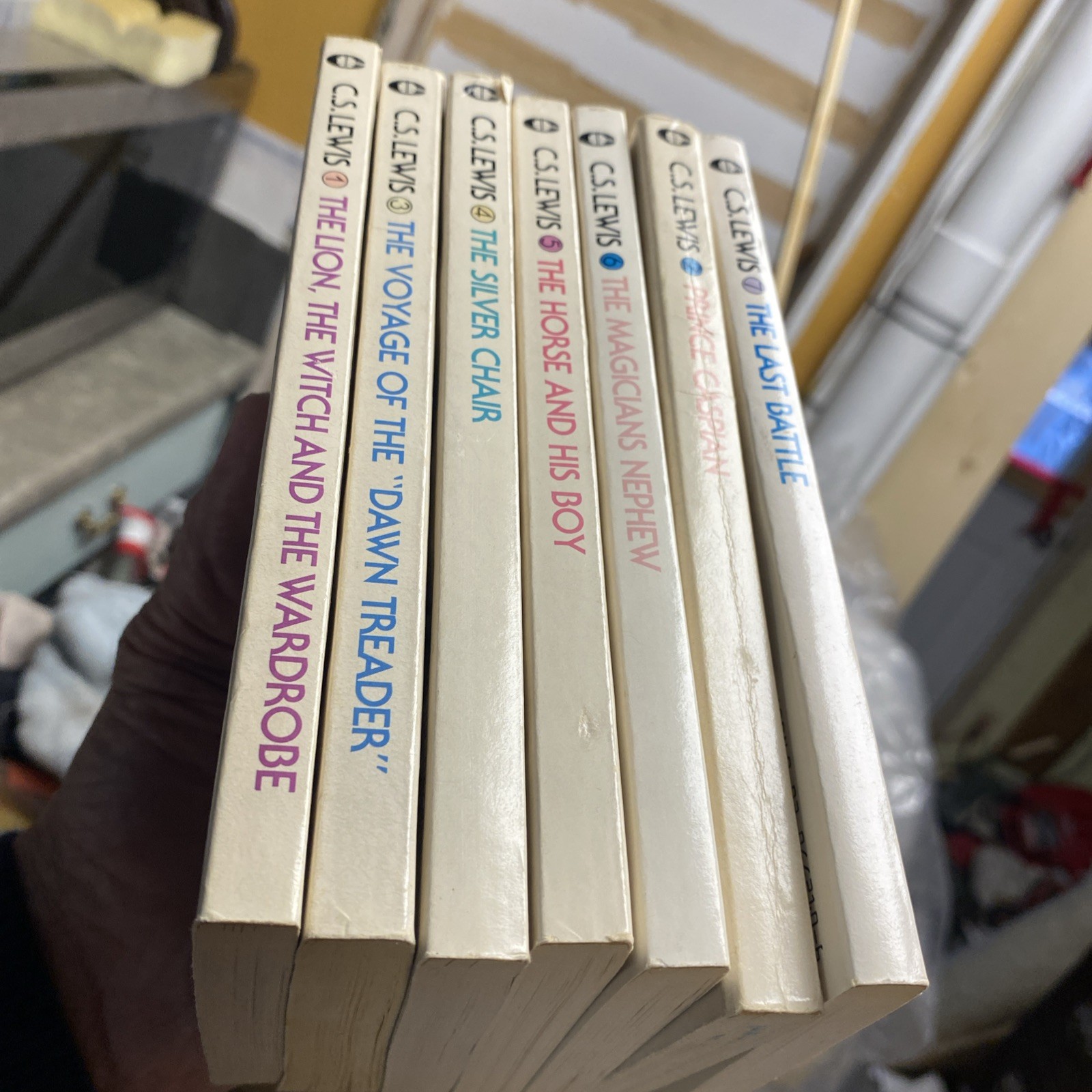 Chronicles of Narnia Box Set Books C.S. Lewis Vintage 1970 Collier USA