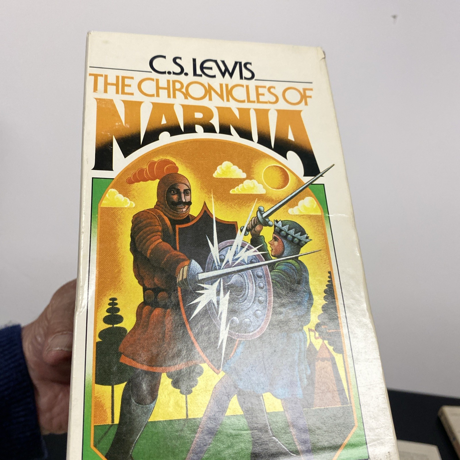 Chronicles of Narnia Box Set Books C.S. Lewis Vintage 1970 Collier USA
