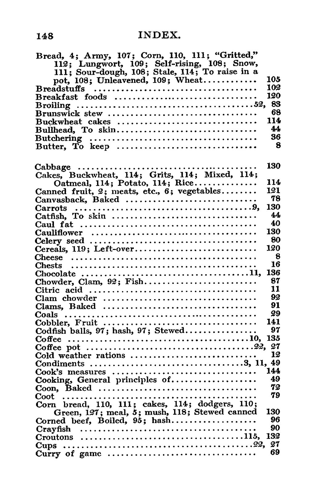1910 Camp Cookery Vintage Cook Book 164 Pages