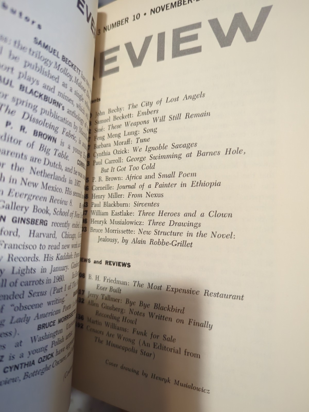 Allen Ginsberg Lot Howl 4th Printing & Evergreen Review #10 Notes Recording Howl