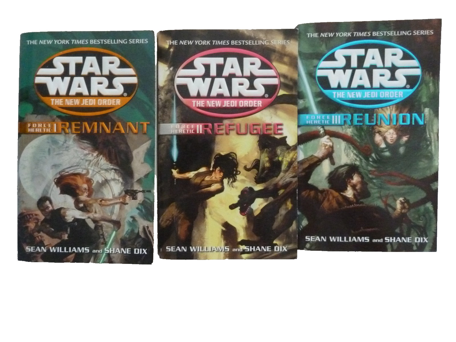 Star Wars: The New Jedi Order: Force Heretic vols 1-3: MMPB, 2003 1st printings