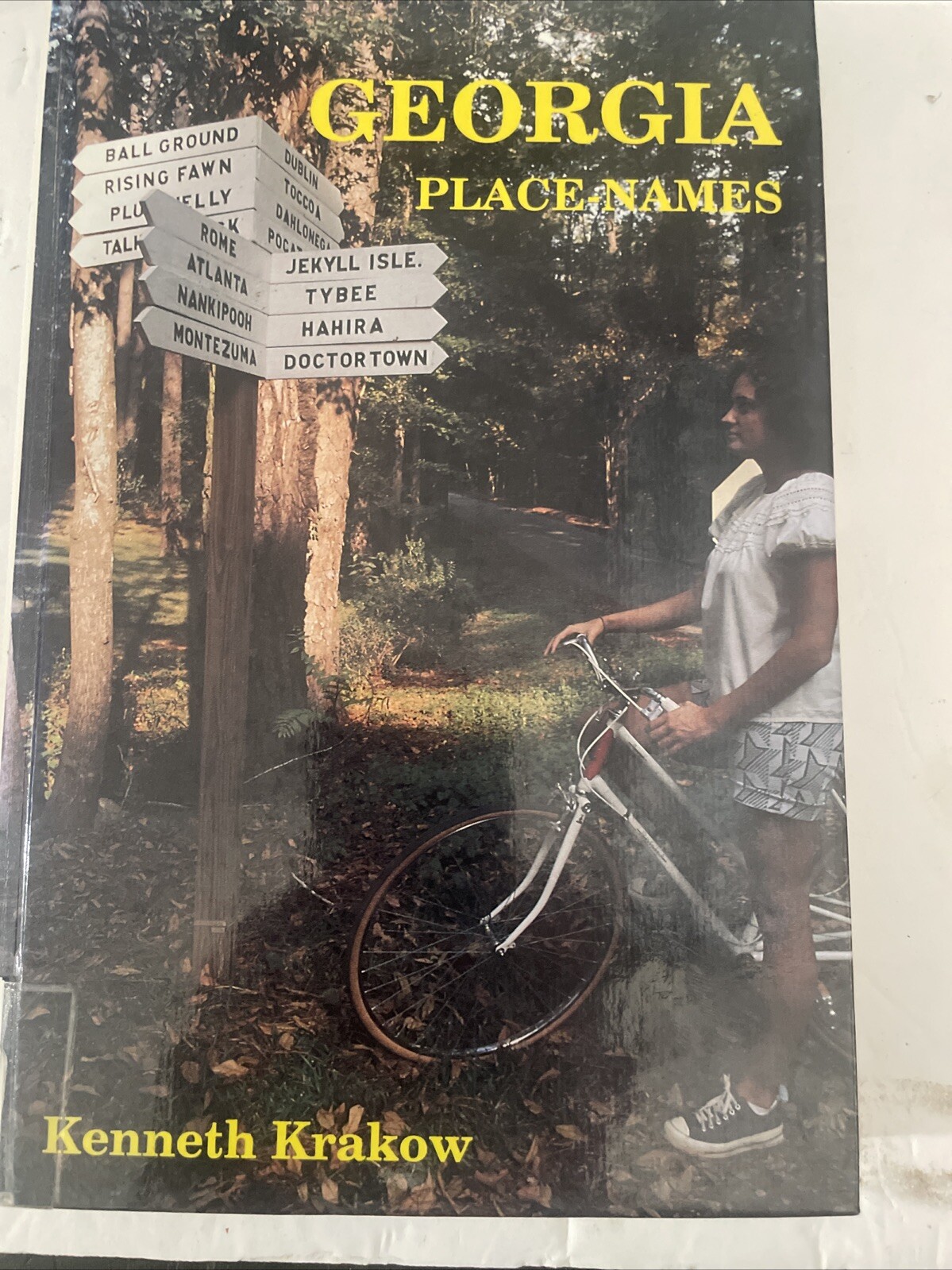 Georgia Places-Names Krakow, Kenneth 1994 Hardcover Edition Georgia Interest