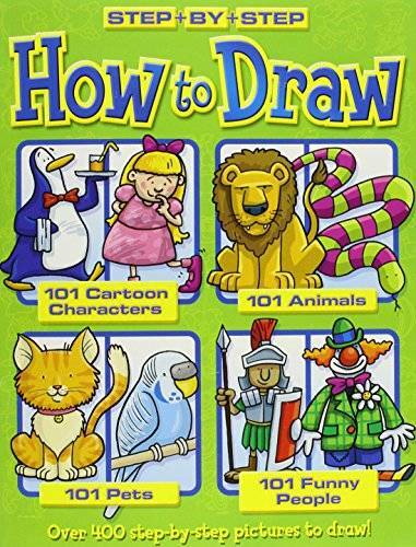 How to Draw 101 Cartoon Characters- Animals – Pets – Funny People (Step – GOOD