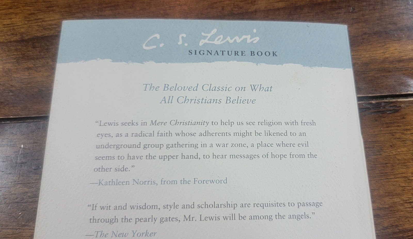 Mere Christianity by C. S. Lewis Harper One paperback Very Good