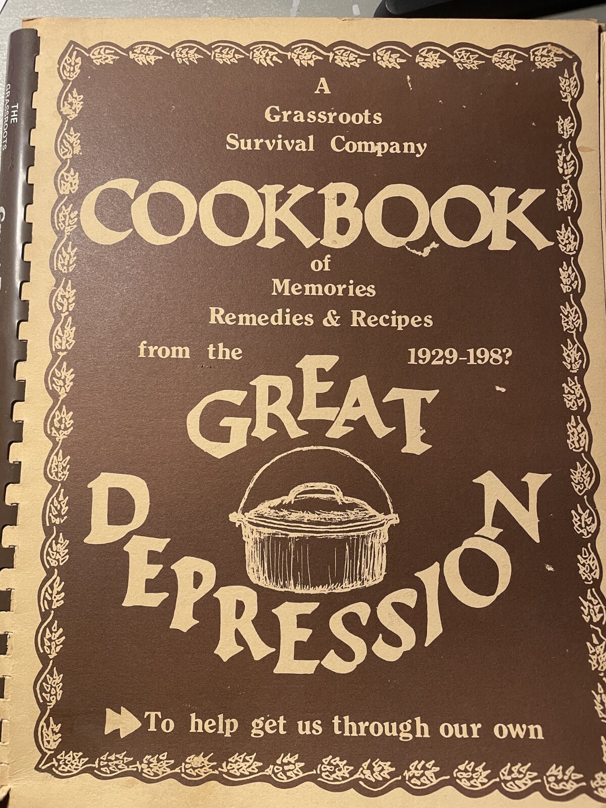 Great Depression Cookbook Signed by Author