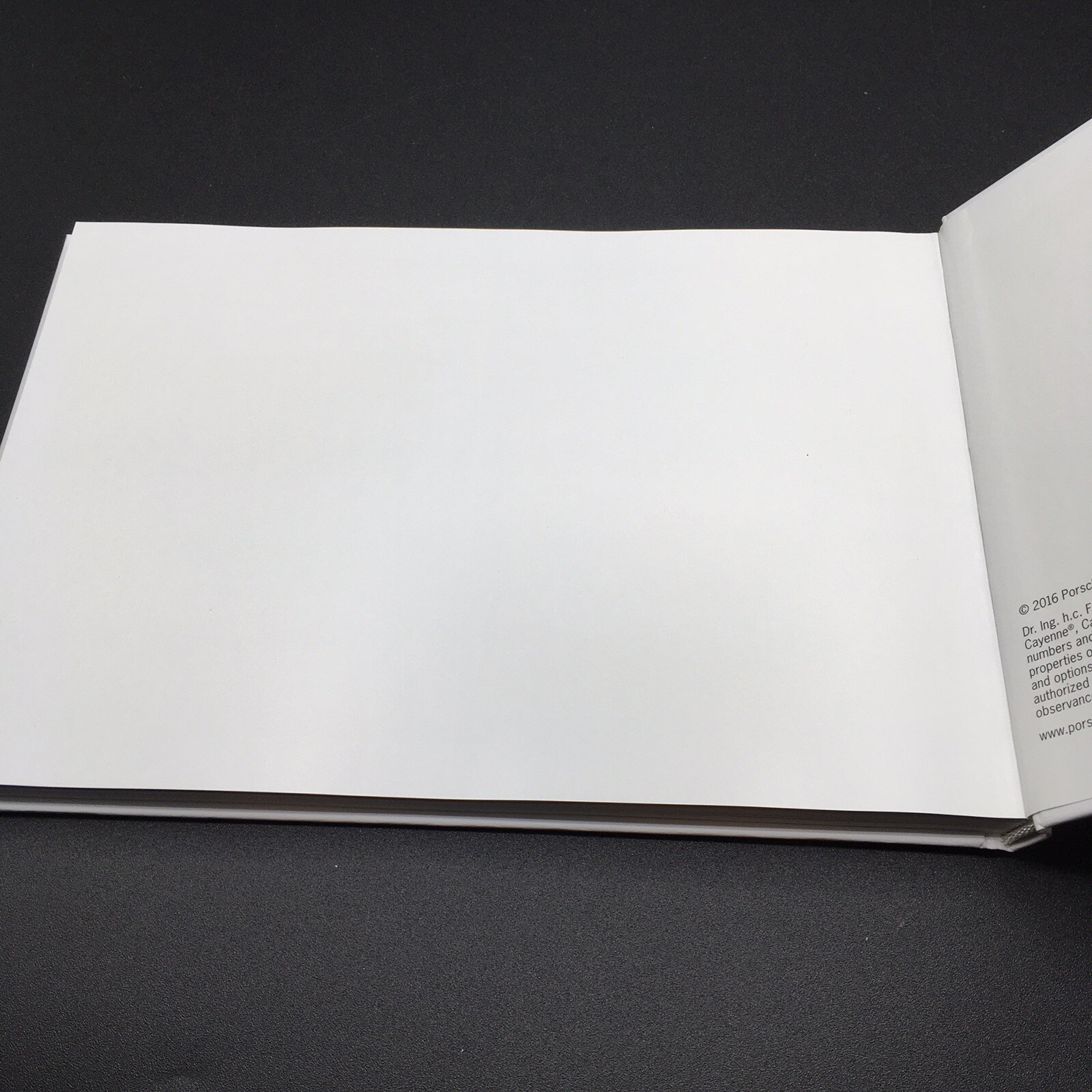 The Porsche Principle 12/2015 2016 White Hard Cover Dealer Promotional Book Auto