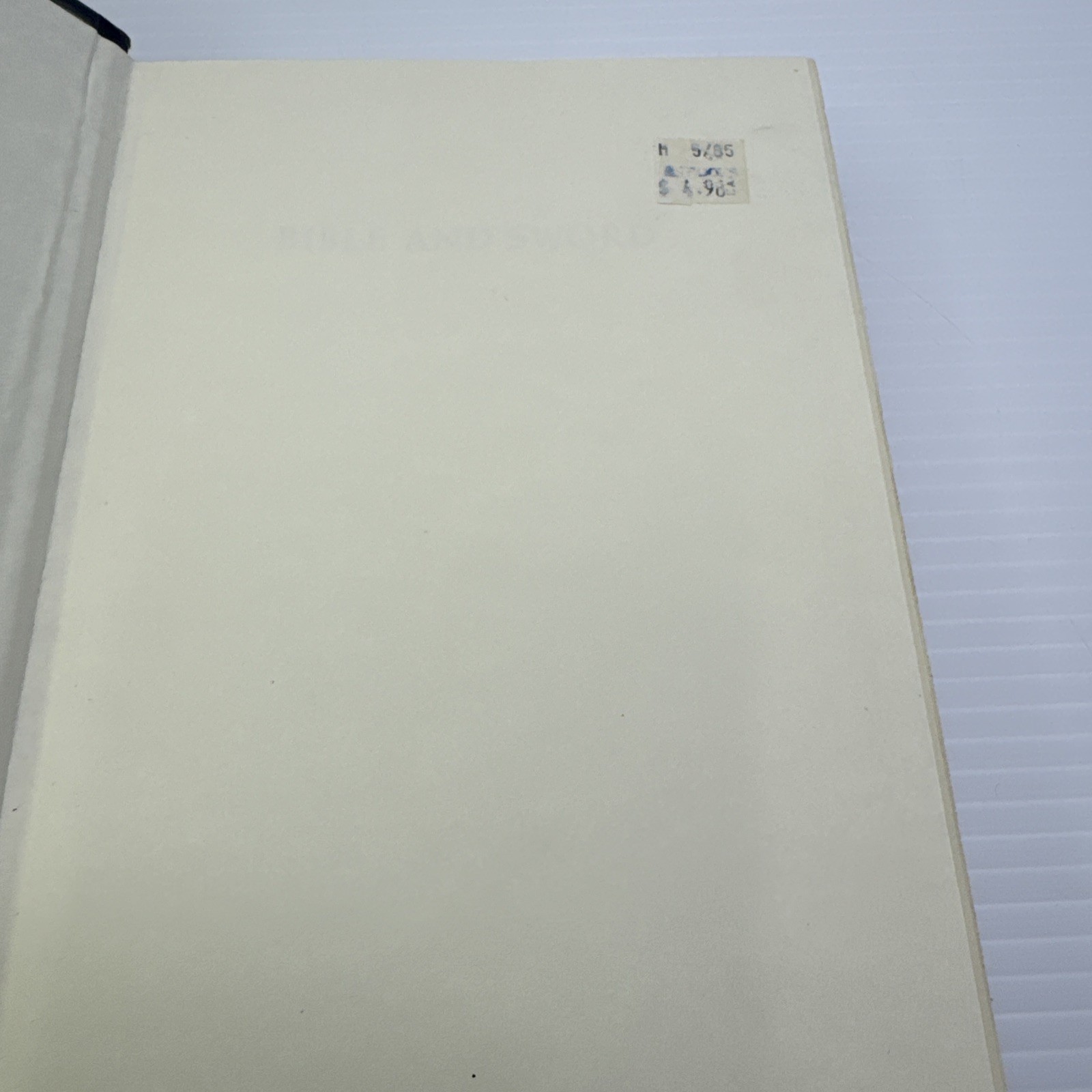 Bible and the Sword Barbara W. Tuchman 1956 Book Club Edition HC Funk & Wagnalls