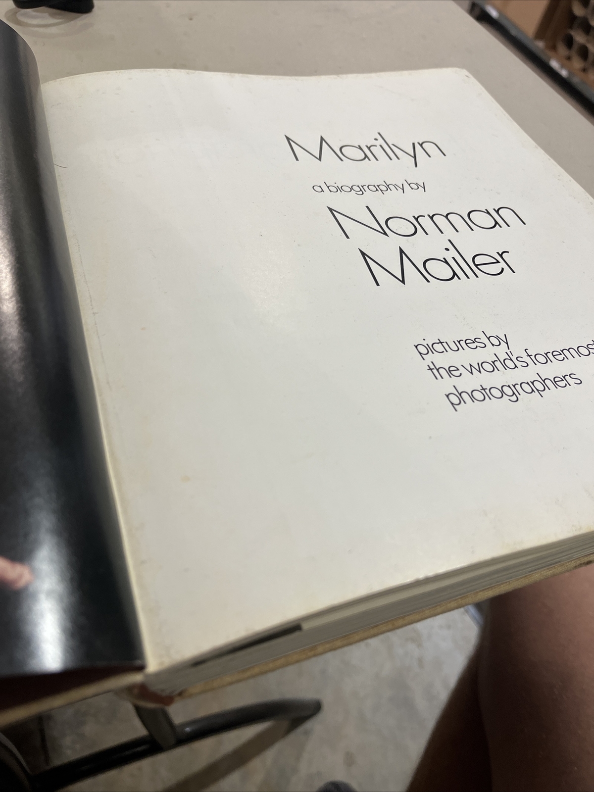 “Marilyn” A Biography By Norman Mailer Marilyn Monroe/Norma Jean First Printing