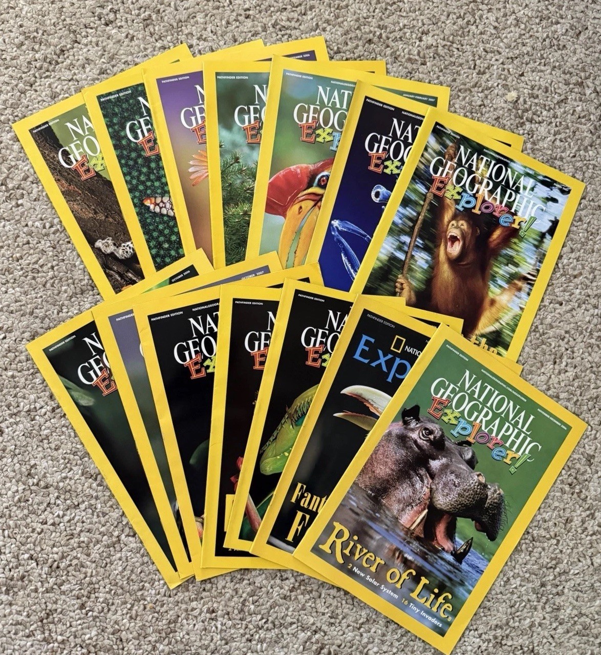 15 Vintage National Geographic Explorer Books Pathfinder Science 2006-2011 Mag