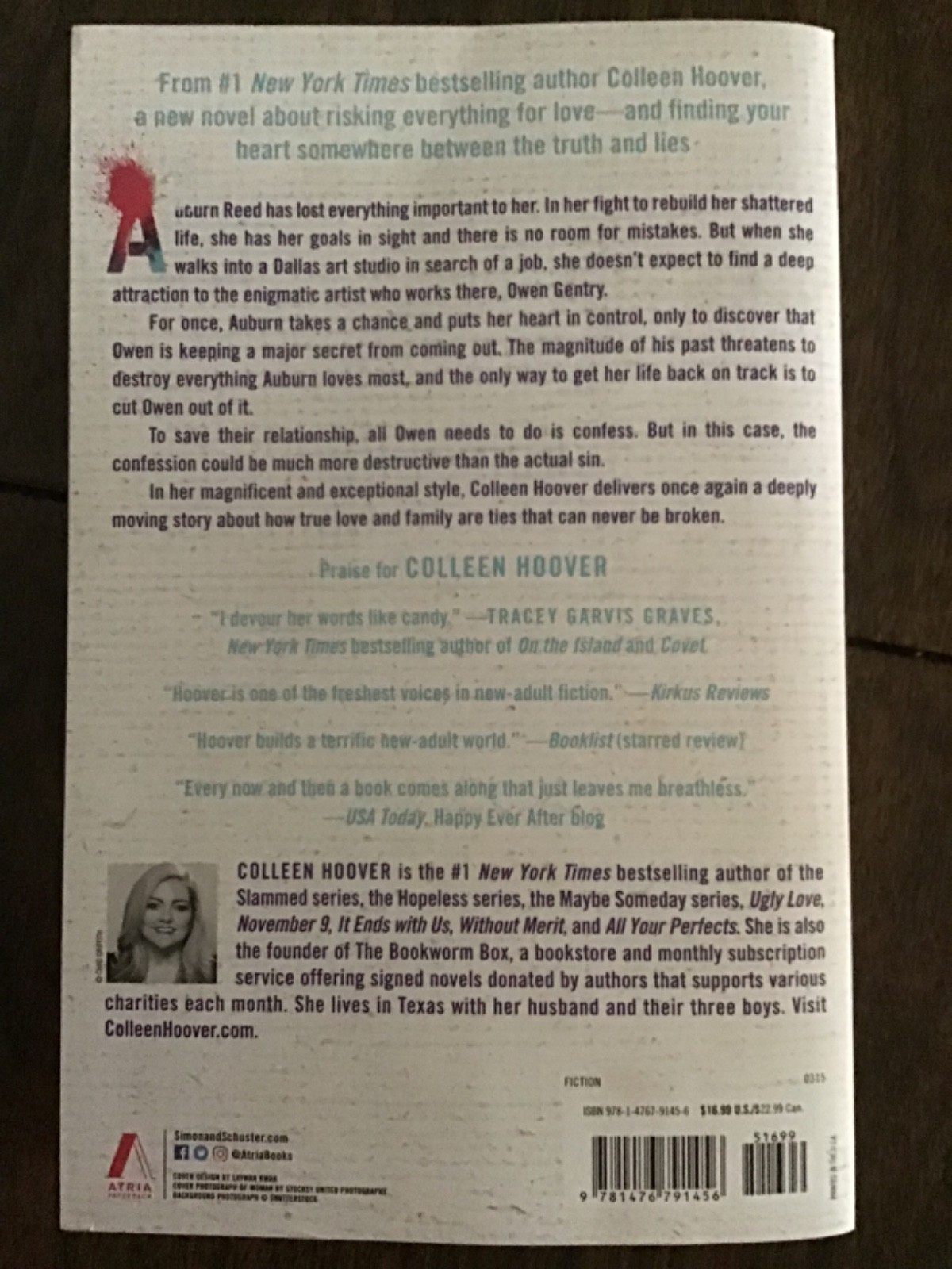 Colleen Hoover CONFESS a Novel
