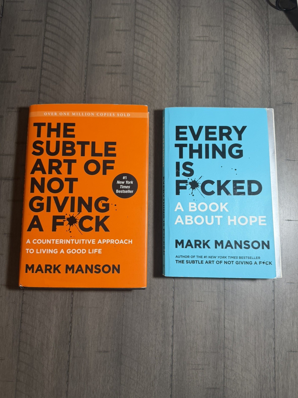 Everything is Fucked & Subtle Art of Not Giving a Fuck by Mark Manson Book Lot
