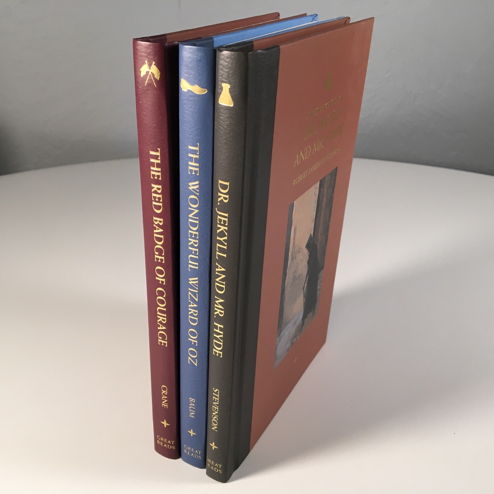 Great Reads 3 HC Classics: Jekyll & Hyde, Wizard Of Oz, Red Badge Of Courage