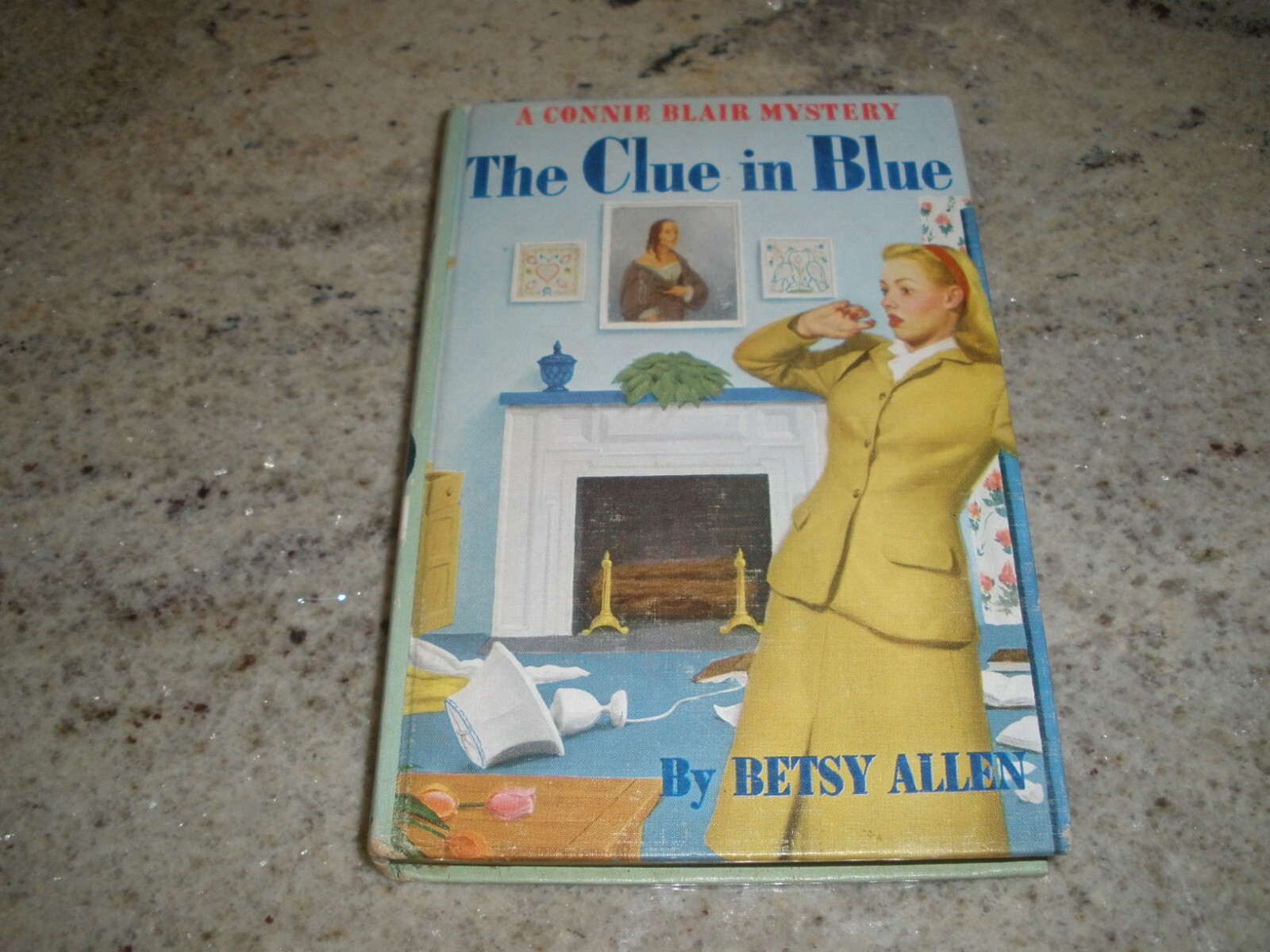 CONNIE BLAIR MYSTERY THE CLUE IN BLUE BETSY ALLEN HARDCOVER 1948