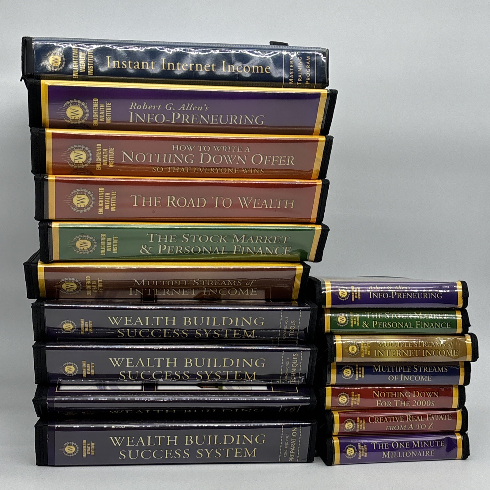 Enlightened Wealth Institute Robert G. Allen Barney Zick Manuals CDs DVDs Lot
