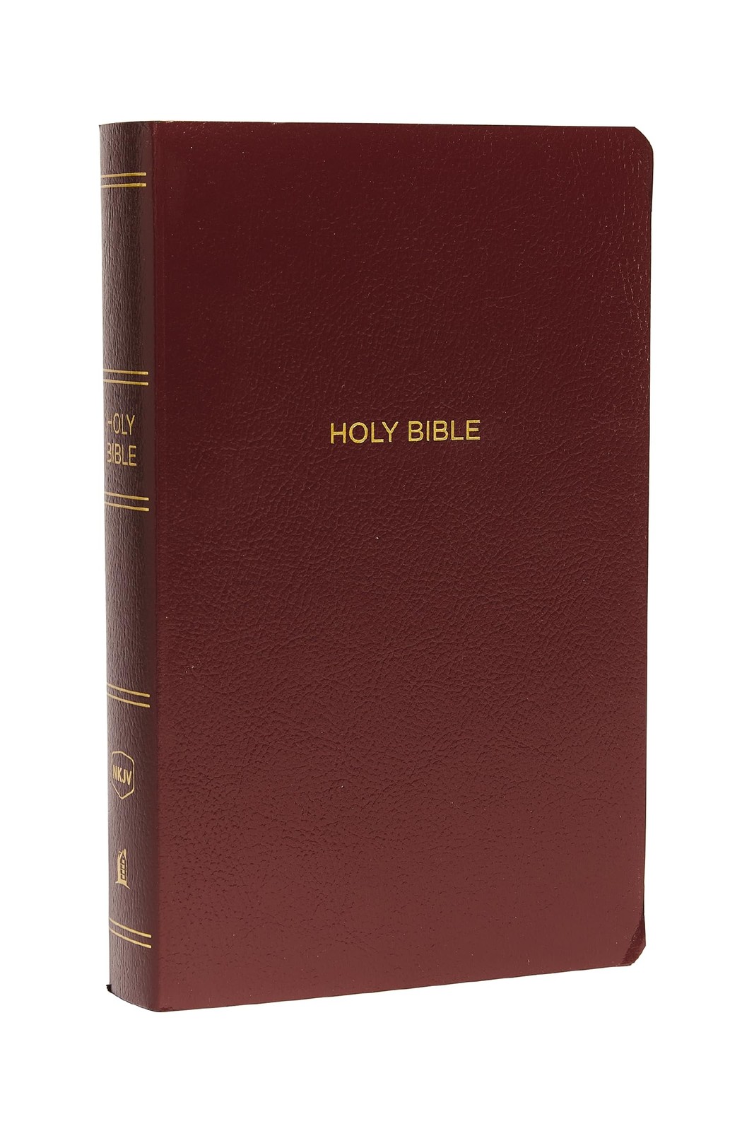 NKJV, Gift and Award Bible, Leather-Look, Burgundy, Red Letter, Comfort Print: