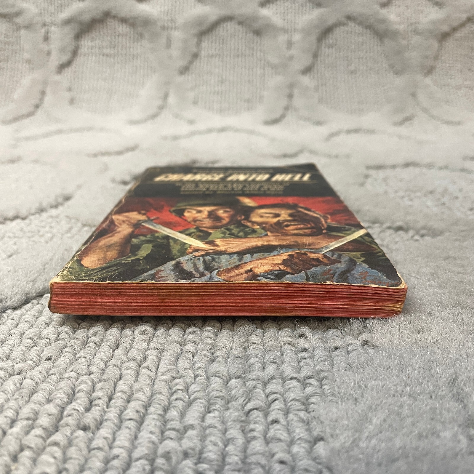 Charge Into Hell Action Paperback Book by Marvin Allen Karp Popular Library 1966