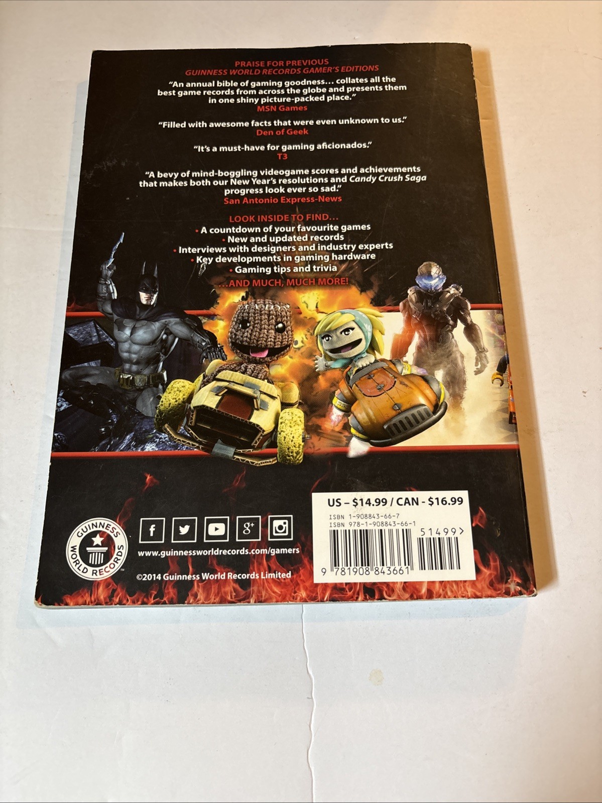 Game On! Guiness World Records Gamer’s Edition 4 Book Lot 2013 2014 2015 2018