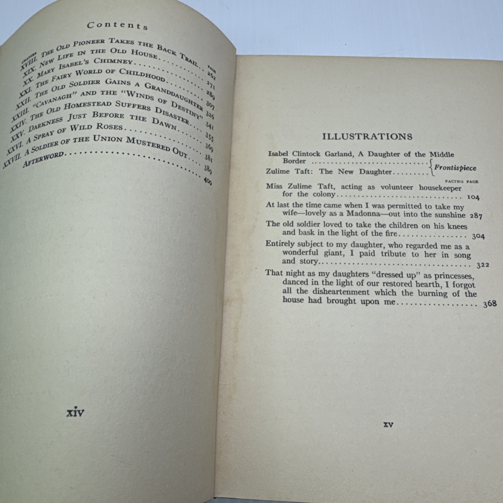 A Daughter of the Middle Border Hamlin Garland 1922 Macmillan Company HC Antique