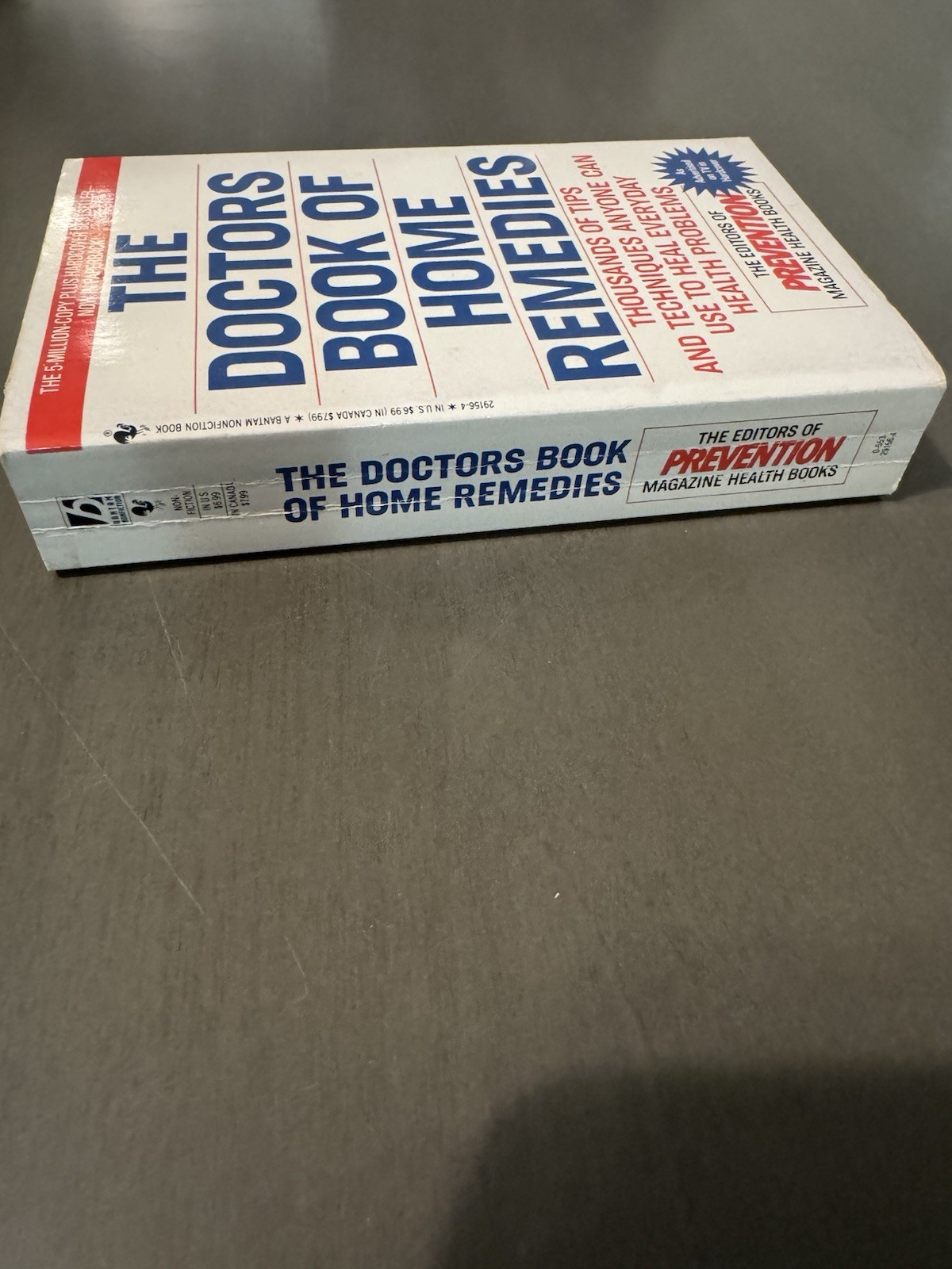 The Doctors Book of Home Remedies Editors of Prevention Magazine PB 1991 Bantam