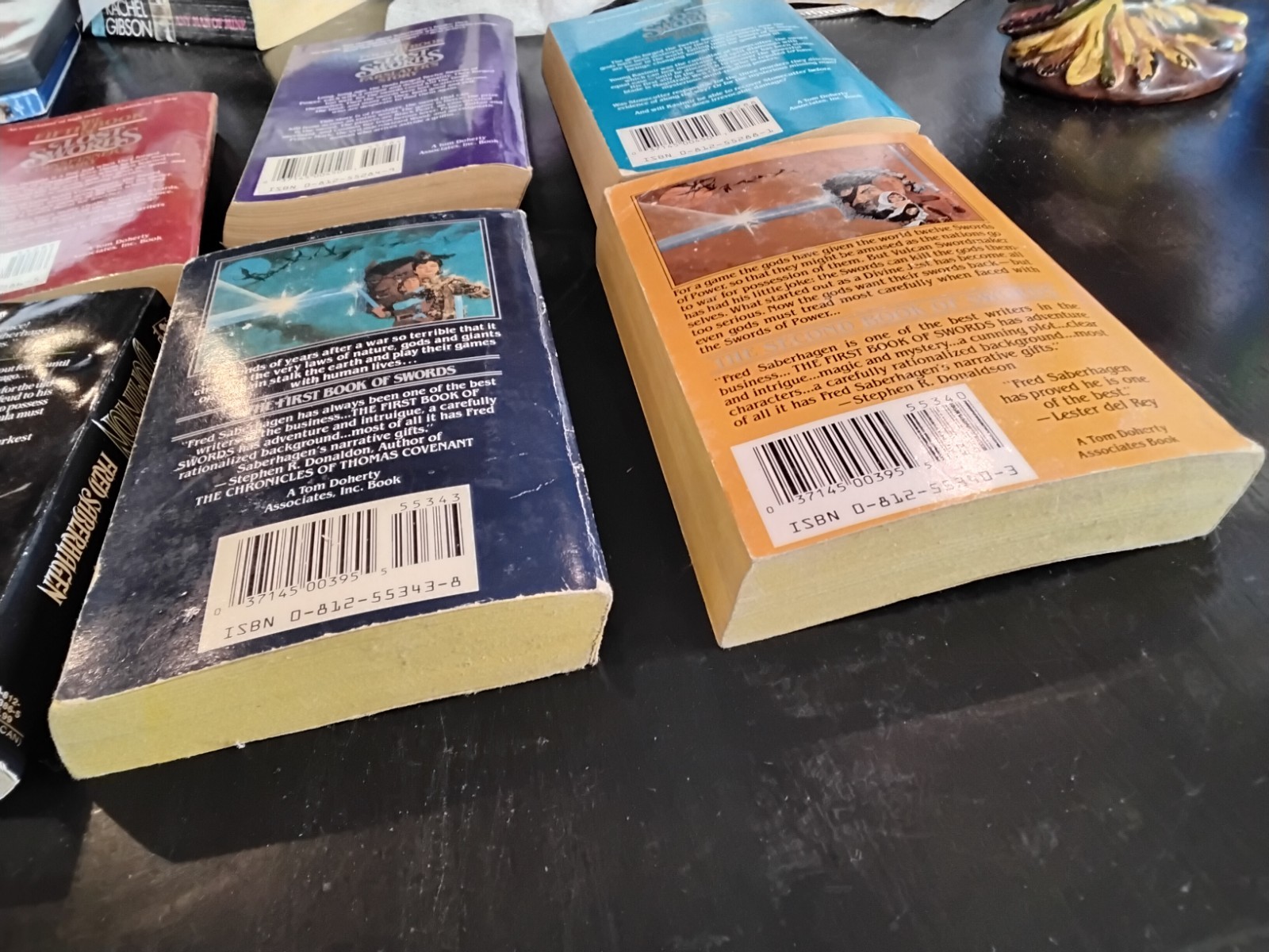 Fred Saberhagen Book Lot Eight Paperbacks Lost Swords, Dominion, Swords