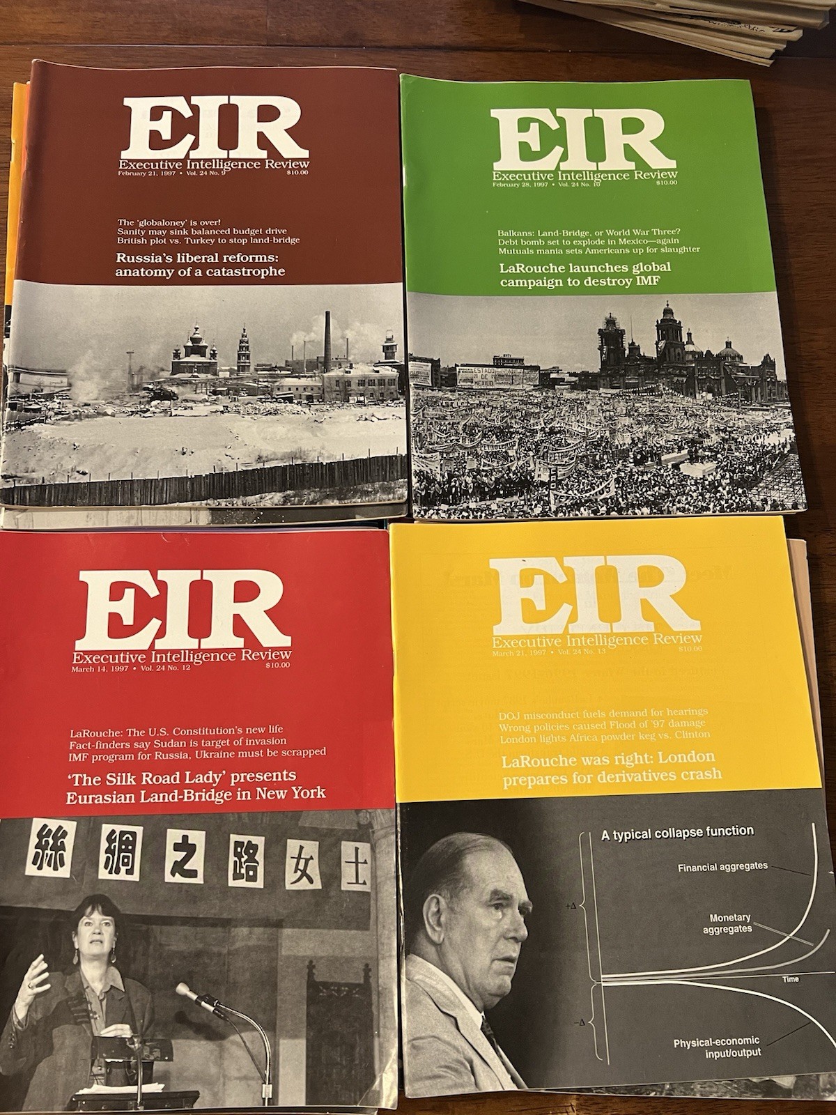 EIR Executive Intelligence Review Lot Of 50 1997