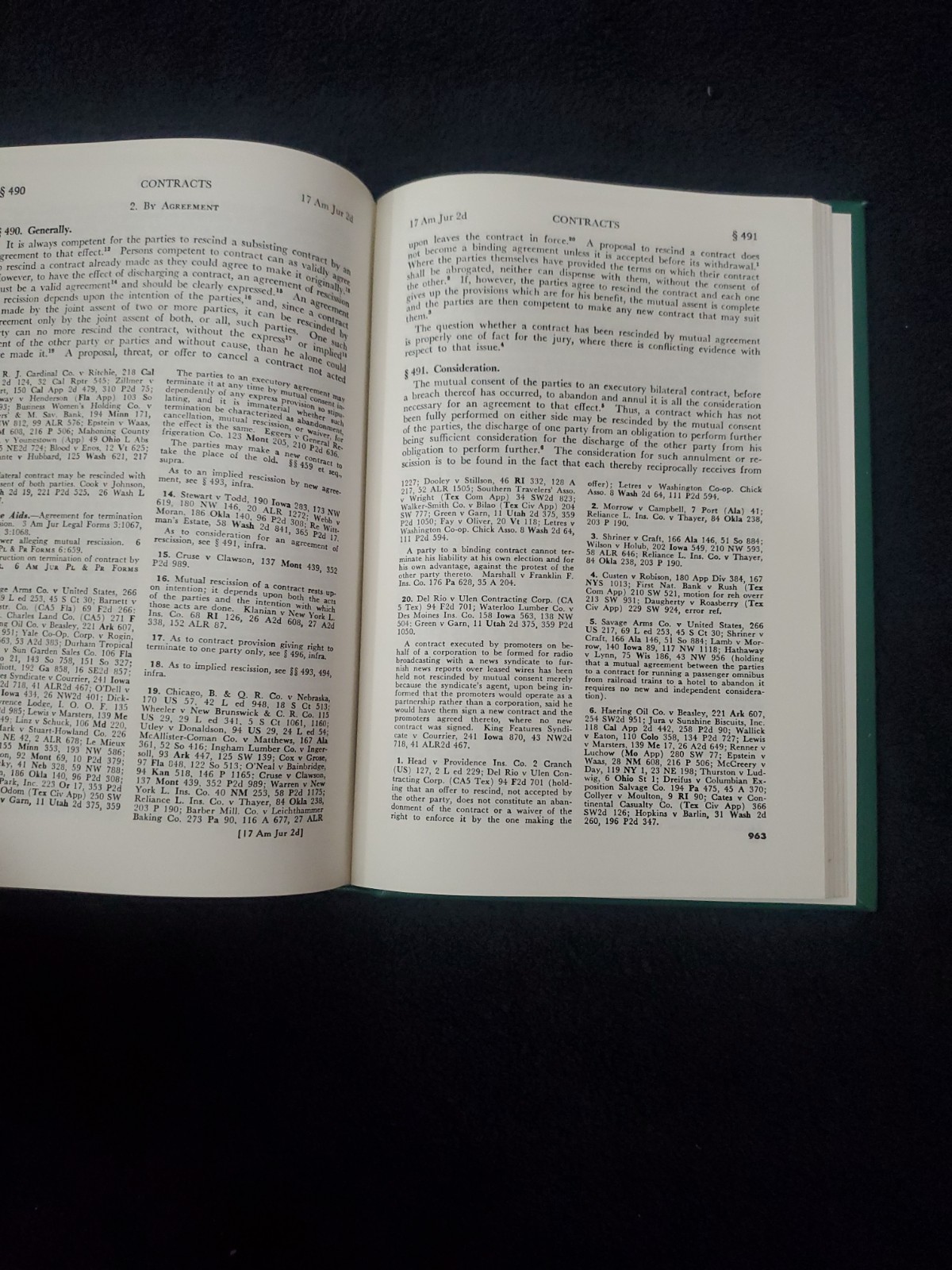 American Jurisprudence 2d Contracts