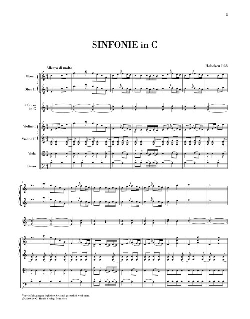 Sinfonias 1764 and 1765 Henle Complete Edition