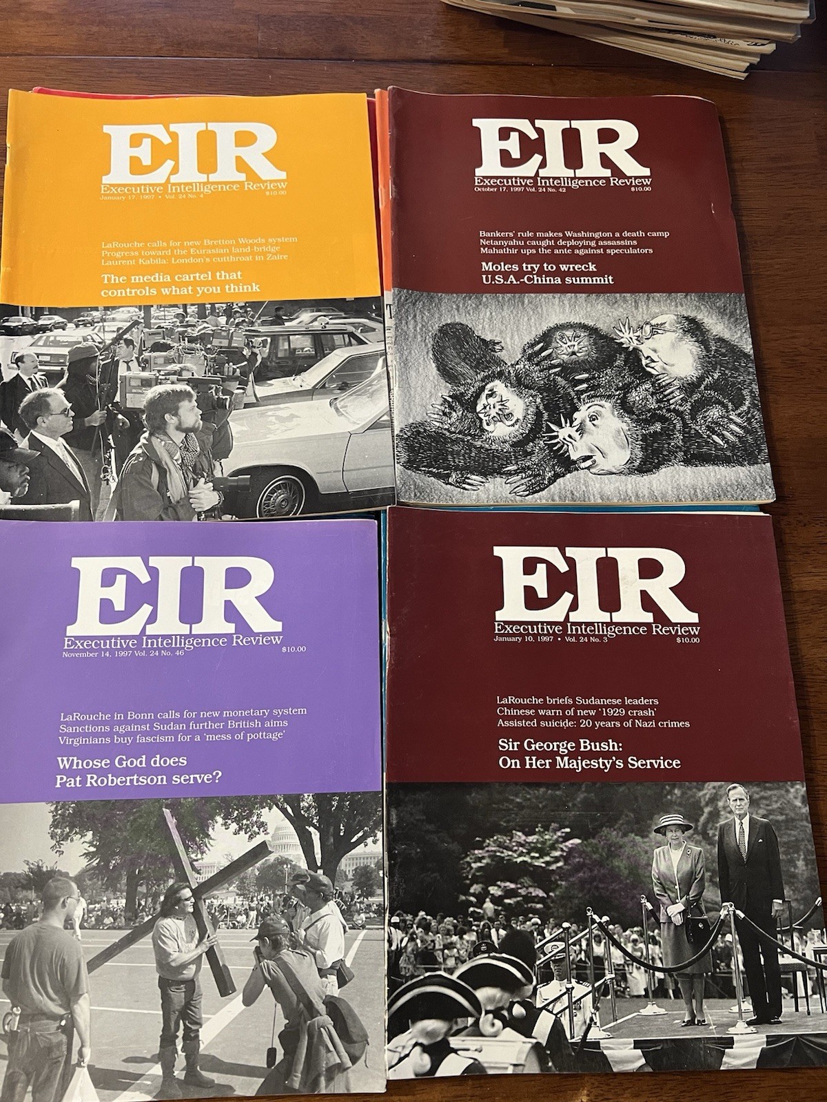 EIR Executive Intelligence Review Lot Of 50 1997