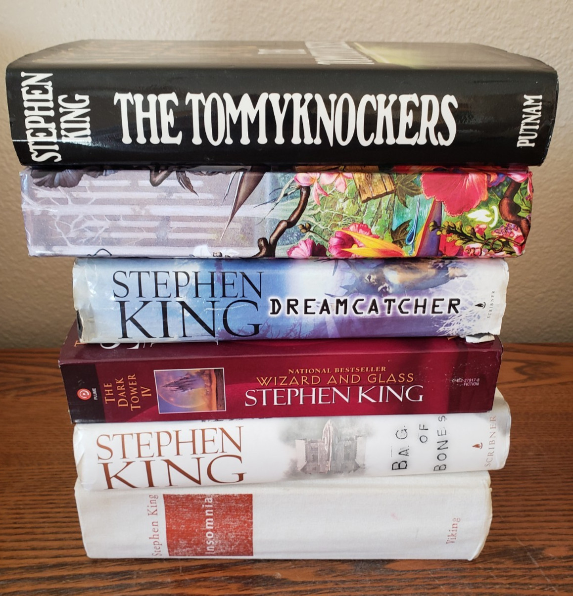 Stephen King Hardcover Book lot of 6. Tommyknockers, Bag of Bones, Insomnia…
