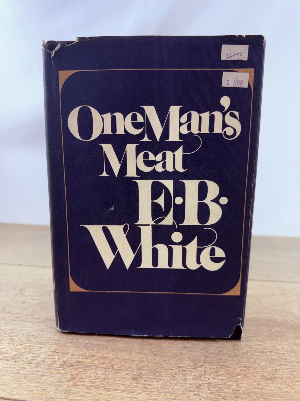 Vintage 1982 One Man’s Meat E B White HC Essays Harper & Row First Ed USA