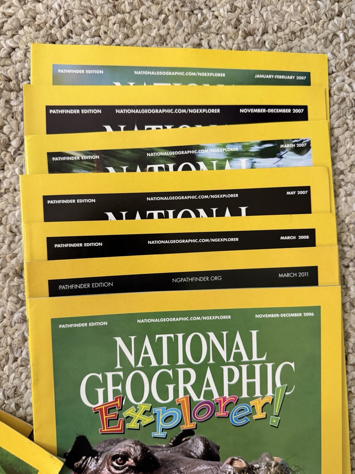 15 Vintage National Geographic Explorer Books Pathfinder Science 2006-2011 Mag