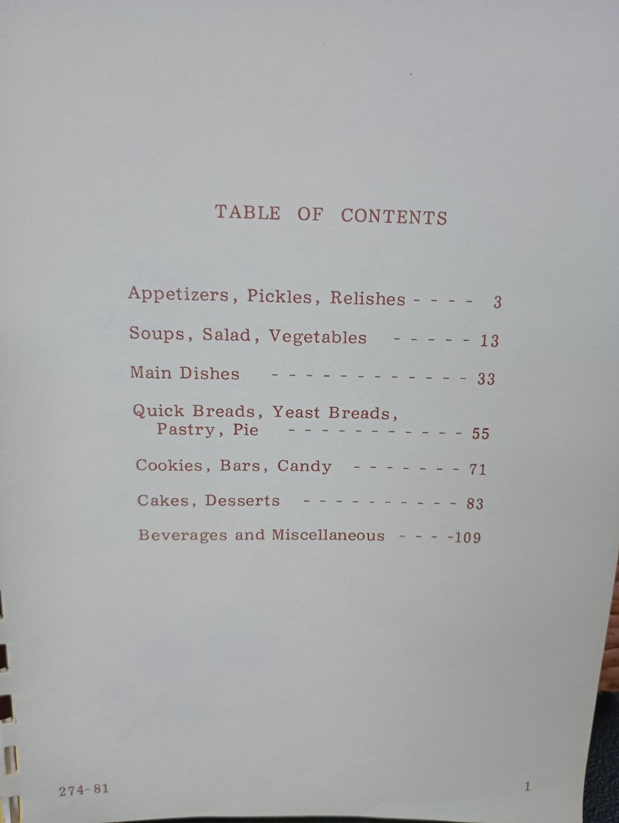 Grace Reformed Church Cookbook Allen Park, Michigan 1981 Spiral Vintage