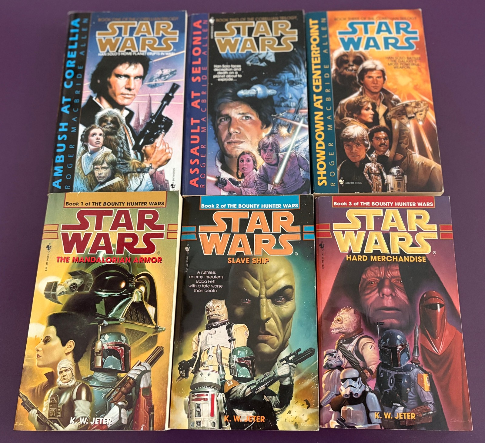 Star Wars Bounty Hunter Wars Trilogy Corellian Trilogy PB Paperback 6 Book Lot