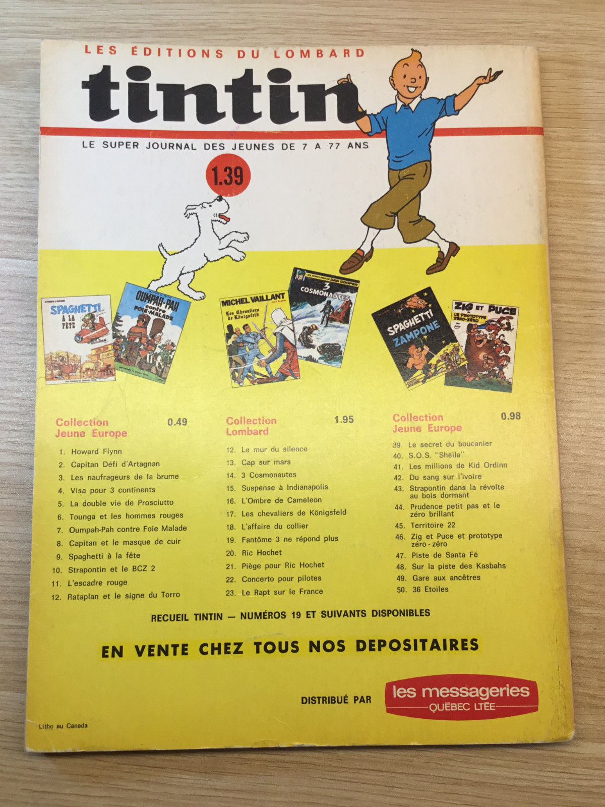 TinTin Le Super Journal des Jeunes, Album 52 plus de 260 Pages All in French
