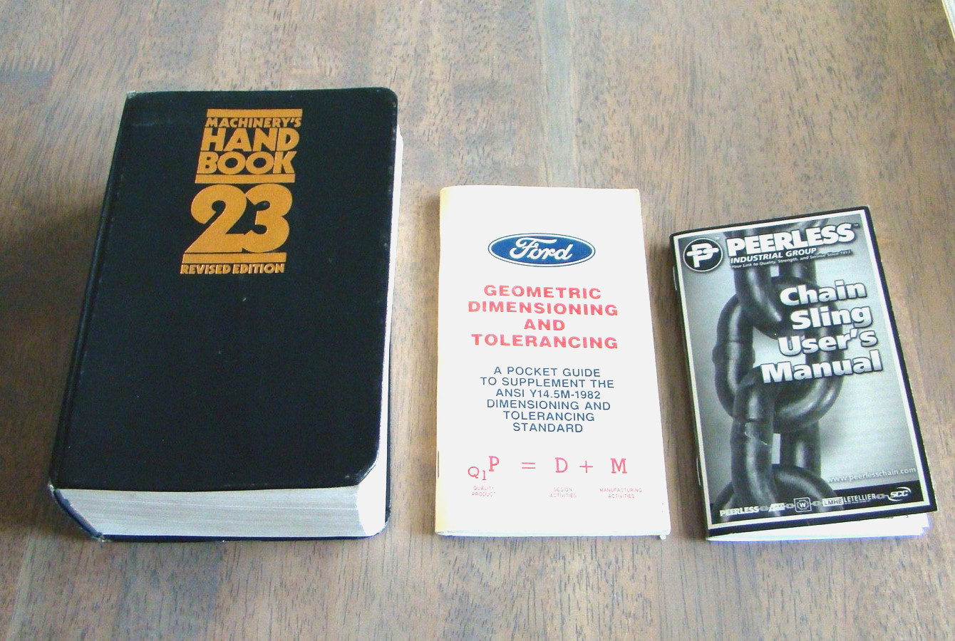 Machinery’s Handbook 23rd Revised Edition Lot-Ford GD&T-Chain Sling Manual Guide