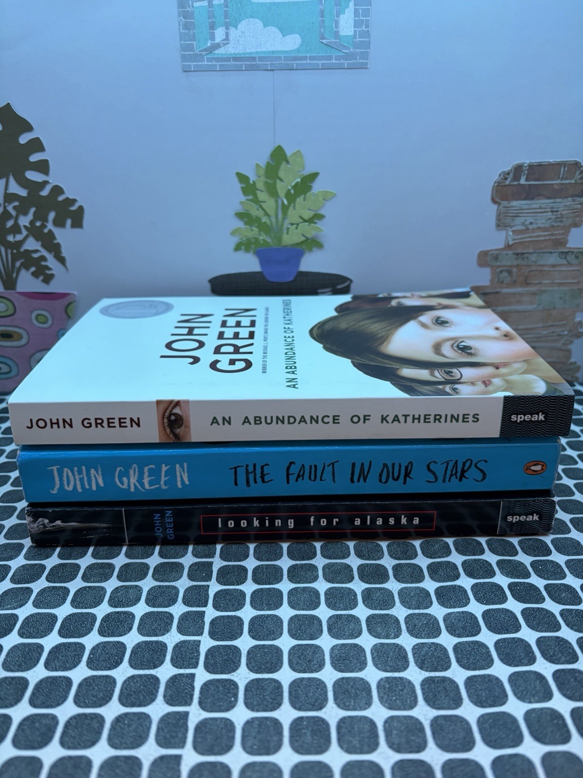3 John Green Paperback Book Lot-Fault In Our Stars, Looking for Alaska