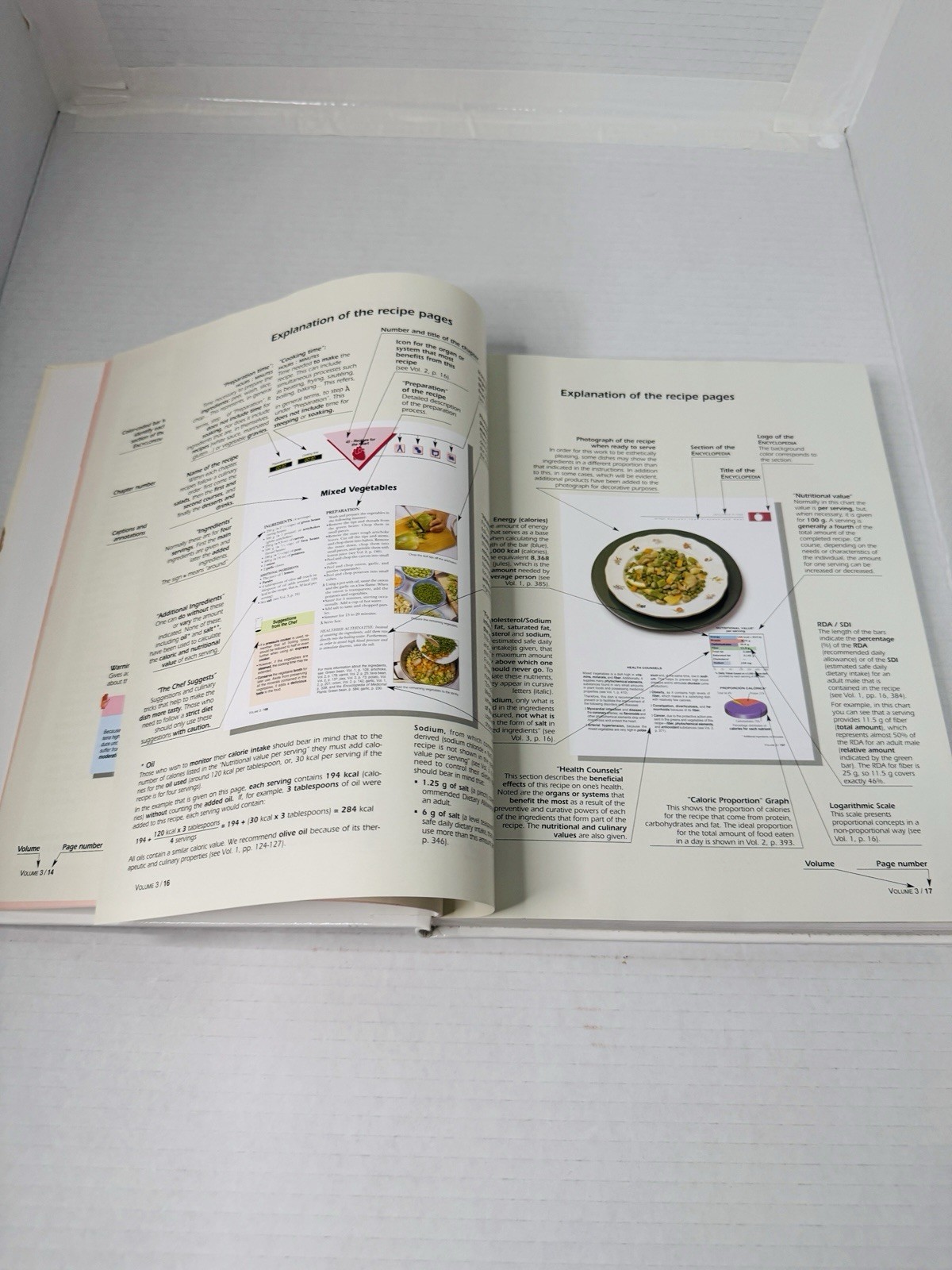 Encyclopedia of Foods Healthy Recipes Volume 3 Only Hardcover Pamplona-Roger MD