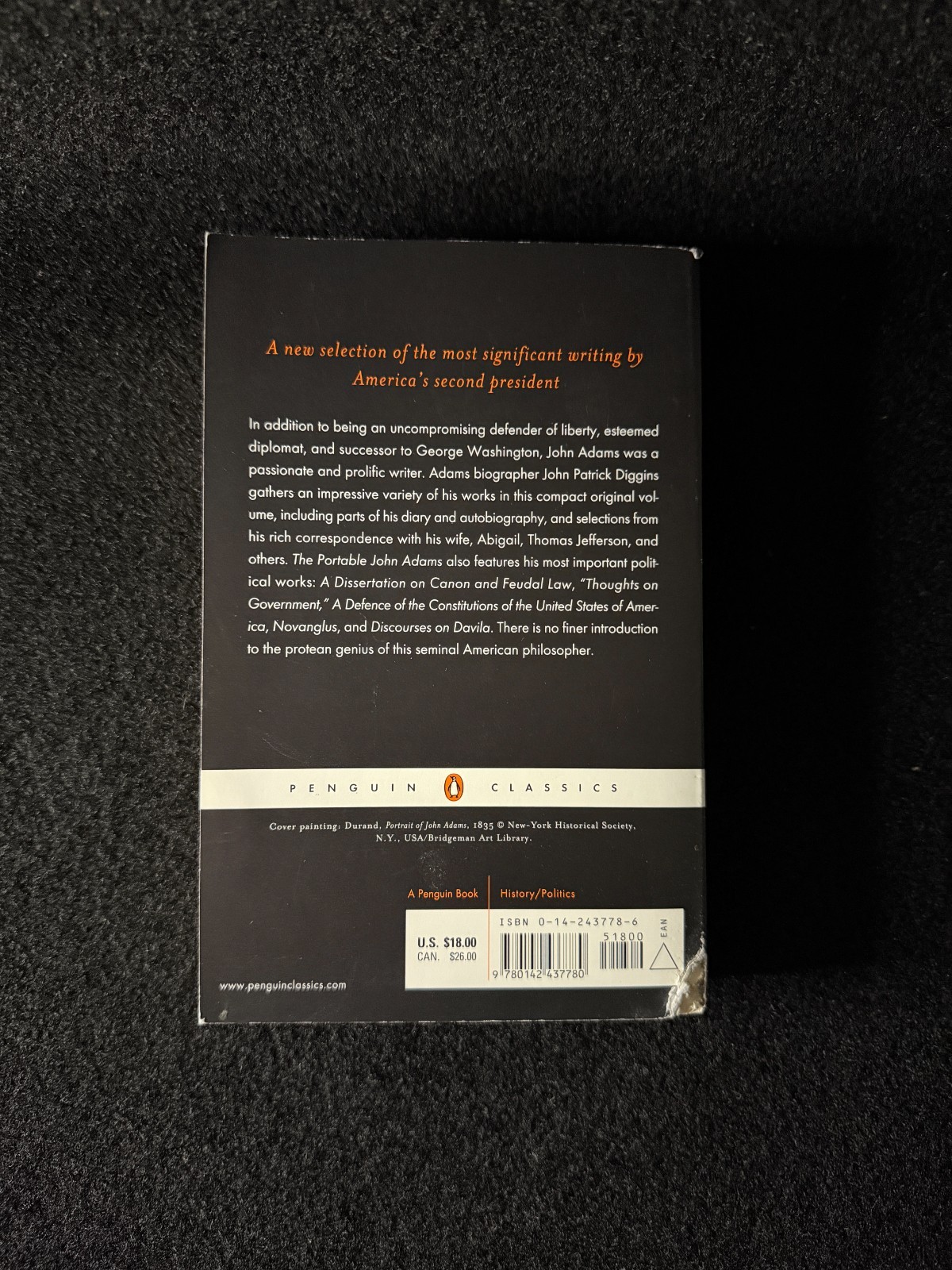 Portable John Adams by John Adams (2004, Uk-B Format Paperback)