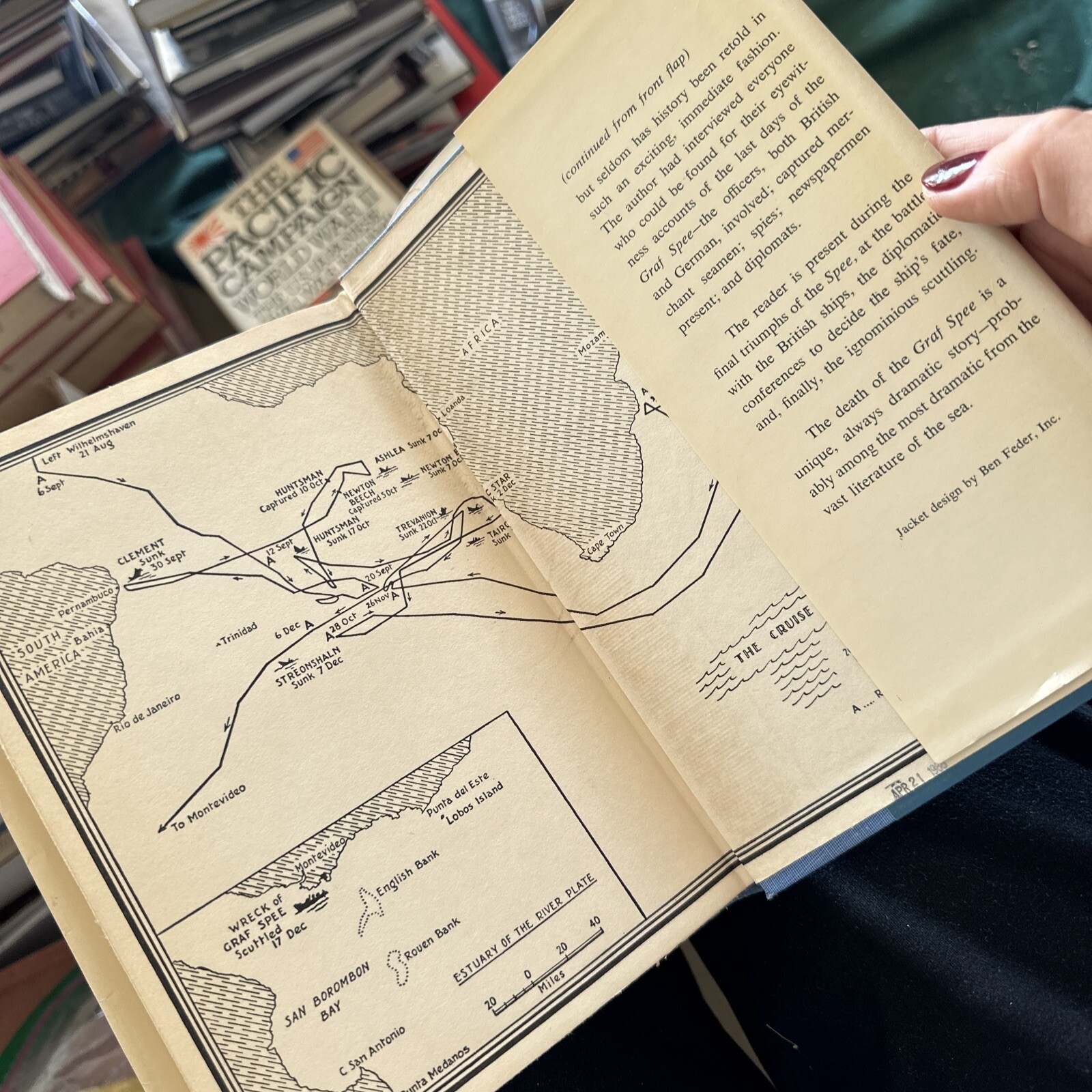 DEATH IN THE SOUTH ATLANTIC – FIRST AMERICAN EDITION BY MICHAEL POWELL